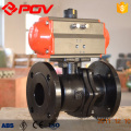 Wafer type ball valve fast acting pneumatic valve